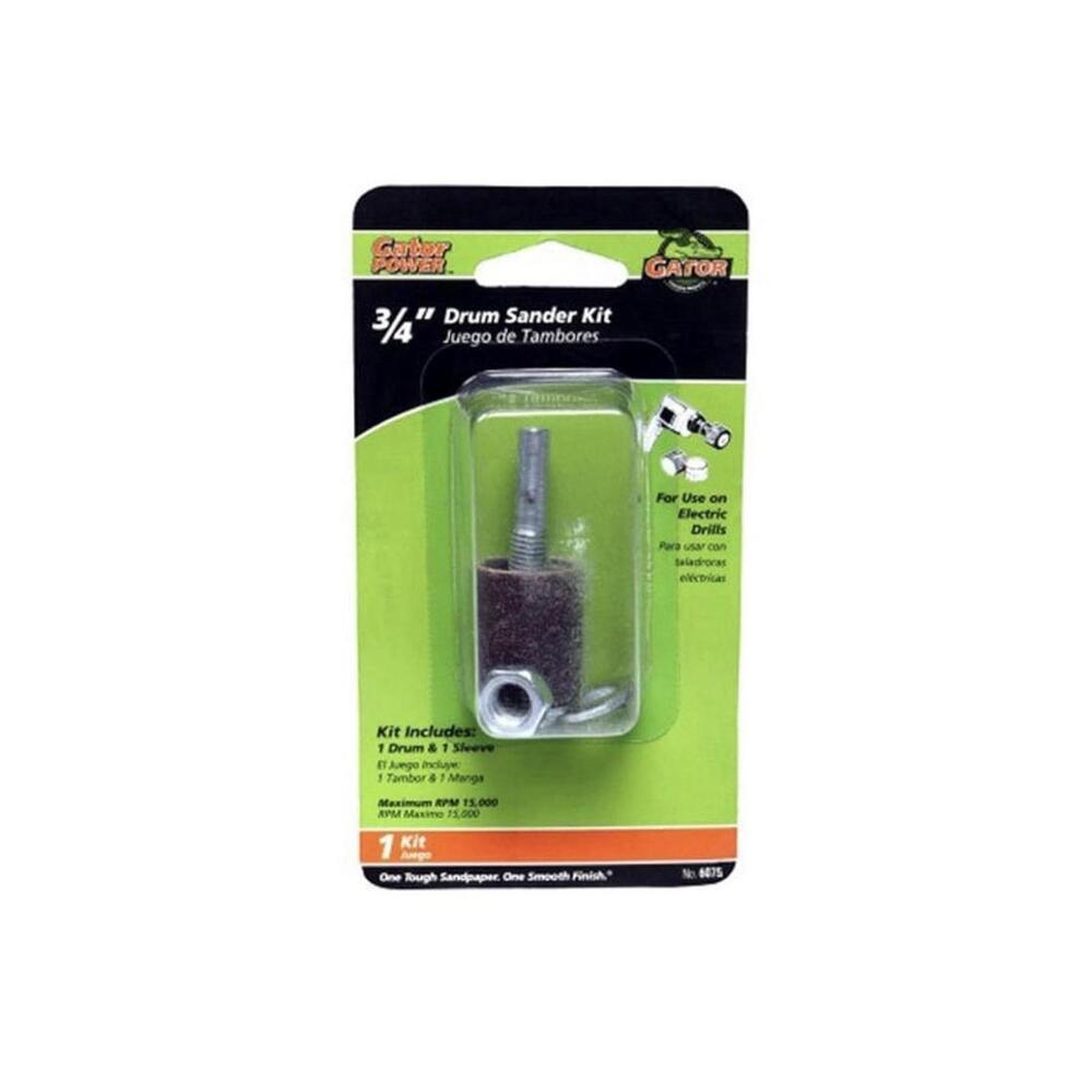 Gator Power 3/4" Drum Sander Kit, Rubber Mandrel #6075   NEW M23